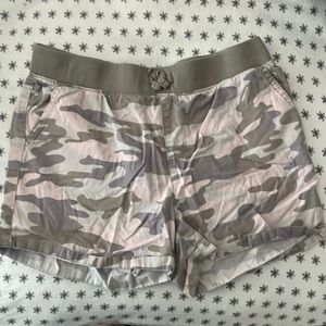 Childrens Place Pink and Grey Camo Shorts